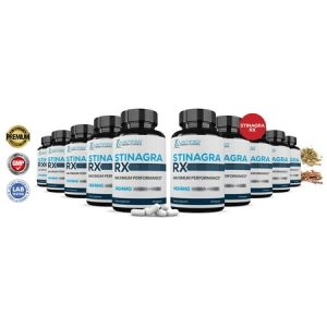 (10 Pack) Stinagra RX Men's Health Supplement 1484mg 600 Capsules