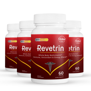 4 Pack Revetrin Total Body Renewal Anti-Aging Antioxidant Supplement-60 Capsules x4