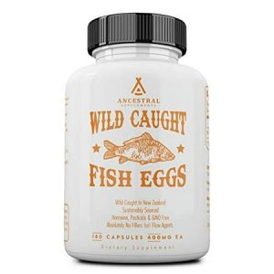Ancestral Supplements Wild Caught Fish Eggs Omega 3 Supplement Supports Brain Heart Fertility and Inflammatory Health Whole Food Source of Vitamin D K2 and A Non-GMO 180 Capsules