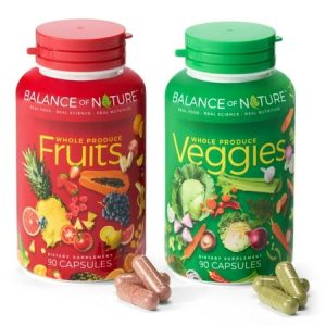 Balance of Nature Whole Food Fruits and Veggies Supplement 90 Capsules Each (Pack of 2)