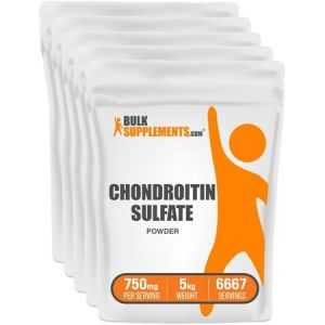 BulkSupplements.com Chondroitin Sulfate Powder - Joint Support Supplement - Bone Strength Supplements - Cartilage Support Supplement (5 Kilograms - 11 lbs)