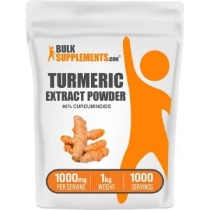 BulkSupplements.com Curcumin 95% Natural Turmeric Extract Powder - Curcumin Supplements 1000mg - Anti Inflammatory Supplement (1 Kilogram)