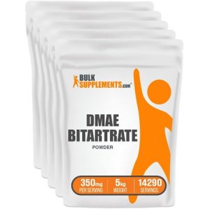 BulkSupplements.com DMAE-Bitartrate Powder - Nerve Support Supplement - Acetylcholine Supplements - Mental Focus Supplements (5 Kilograms - 11 lbs)