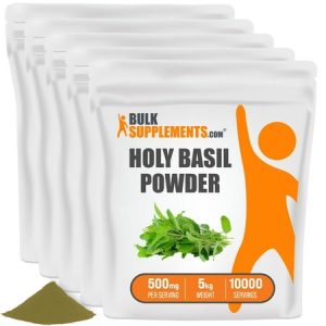 BulkSupplements.com Holy Basil Powder - Mood Support Supplement (5 Kilograms - 11 lbs)