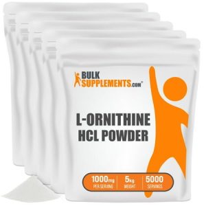 BulkSupplements.com L-Ornithine HCl Powder - Amino Acid Nutritional Supplements - Amino Acids Soy Free - Amino Acids Supplement (5 Kilograms)