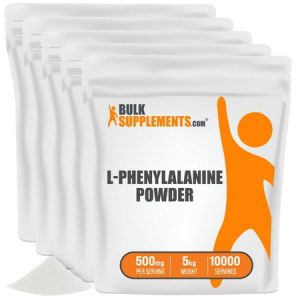 BulkSupplements.com L-Phenylalanine Powder - Brain Supplements for Memory and Focus - Dopamine Supplement (5 Kilograms)