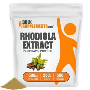 BulkSupplements.com Rhodiola Extract - Rhodiola Supplement - Energy Supplements - Rhodiola Rosea Extract (3% Rosavin) (250 Grams)