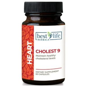 Cholest 9 Dietary Supplement - 60 Capsules - All Natural Cholesterol Supplement - Promotes Healthy Cholesterol Levels and Heart Health - 6 Bottles