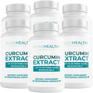 Curcumin Extract - High Absorption Turmeric Supplement For Robust Immune Support - Joint Support For Overworked Joints And Muscles - Powered By Curcugen X39 Bioavailable 6 Bottles