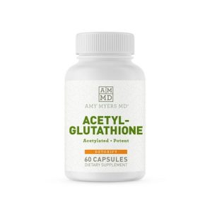 Dr Amy Myers Acetyl Glutathione 300 mg - Best Highly Potent Antioxidant Detox Supplement - Immune System and Inflammation Support - 2 Months of Supply