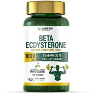 Ecdysterone Supplement 1000mg Natural Anabolic Dietary Supplement - Improve Muscle Mass and Mood Boost Enhanced Absorption