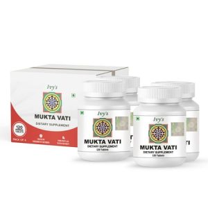 Ivy s Mukta Vati Herbal Tablets | Blood Pressure Support Supplement | Ayurvedic Formula 4 Bottles