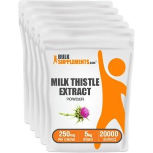 Milk Extract Powder - Extract For Liver Health Milk Supplement - 250Mg Of Silymarin Milk Per Serving Gluten Free (5 Kilograms - 11 Lbs)