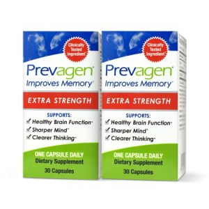 Prevagen Improves Memory - Extra Strength 20mg 30 Capsules |2 Pack| with Apoaequorin & Vitamin D | Brain Supplement for Better Brain Health Supports Healthy Brain Function and Clarity