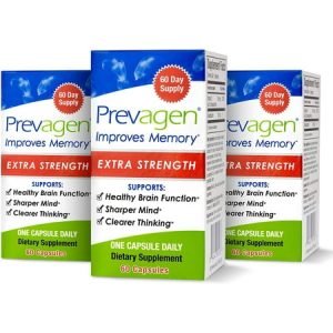Prevagen Improves Memory - Extra Strength 20mg 60 Capsules |3 Pack| with Apoaequorin & Vitamin D | Brain Supplement for Better Brain Health Supports Healthy Brain Function