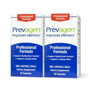 Prevagen Improves Memory - Professional Strength 40mg 30 Capsules |2 Pack| with Apoaequorin & Vitamin D | Brain Supplement for Better Brain Health Supports Healthy Brain Function and Clarity