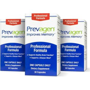 Prevagen Improves Memory - Professional Strength 40mg 30 Capsules |3 Pack| with Apoaequorin & Vitamin D | Brain Supplement for Better Brain Health Supports Healthy Brain Function and Clarity