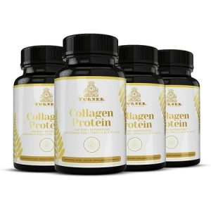 TURNER Zealand Cattle Grass-Fed Collagen Protein Supplement Capsules 4 Count 360 Capsules